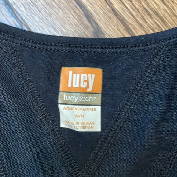 Lucy black tank top. Size medium - Picture 3 of 3
